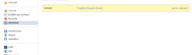 Facebook : English Upside Down